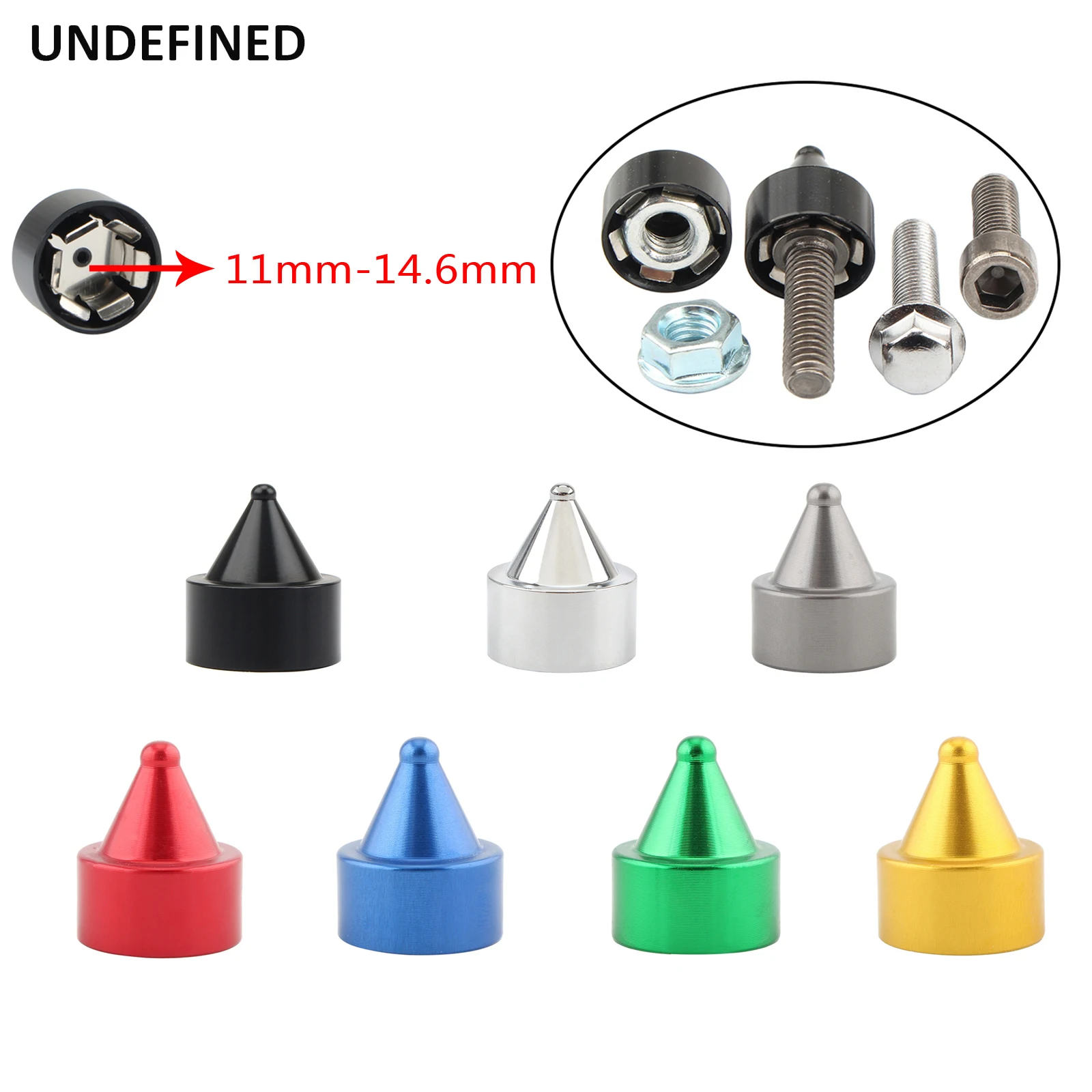 5pcs Motorcycle Engine Screws Cover Frame Bodywork Bolts Cap For Harley for Kawasaki Yamaha 11MM-14.6MM Bolt Head Universal | Автомобили и