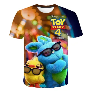 

Movie Toy Story 4 T Shirt Summer T-shirt Short Sleeve Tops Tees 3-14y Teenager Girls Boys Clothes Kids Casual Sports Clothing
