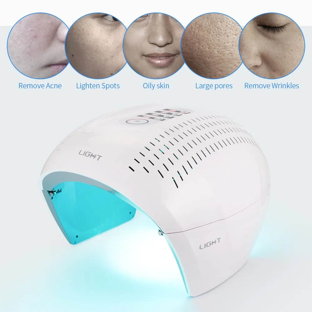 NEW 7 Color PDT Acne Removal Machine Face LED Light Therapy Skin Rejuvenation Acne Remover Anti Wrinkle Device Beauty Salon