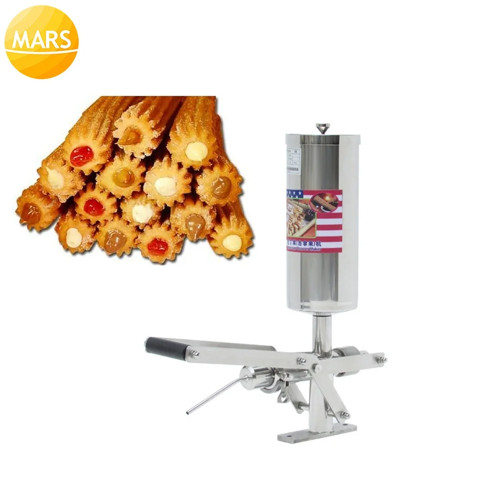 Stainless Steel 304 Churros Filling Machine Manual 5L Churros Filler Maker Machine Cream puff Profiteroles Dispenser Squeezer