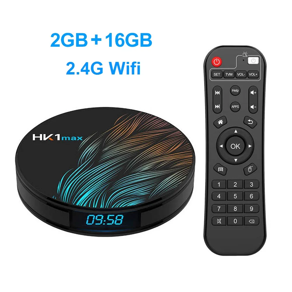 2G16G Smart tv BOX Android 9,0 4 Гб ОЗУ 64 Гб ПЗУ 128 ГБ RK3318 HK1MAX медиаплеер Google Assistant мини-приставка HK1 MAX 2G/16G - Цвет: 2G16G
