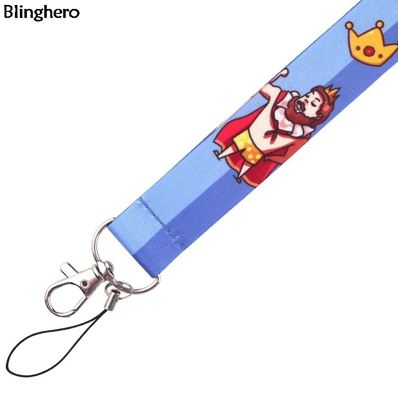 Новая одежда Blinghero The Emperor's Lanyard Cool Keys Holder мобильный телефон шейный ремень мультфильм печати Висячие веревки для детей BH0289