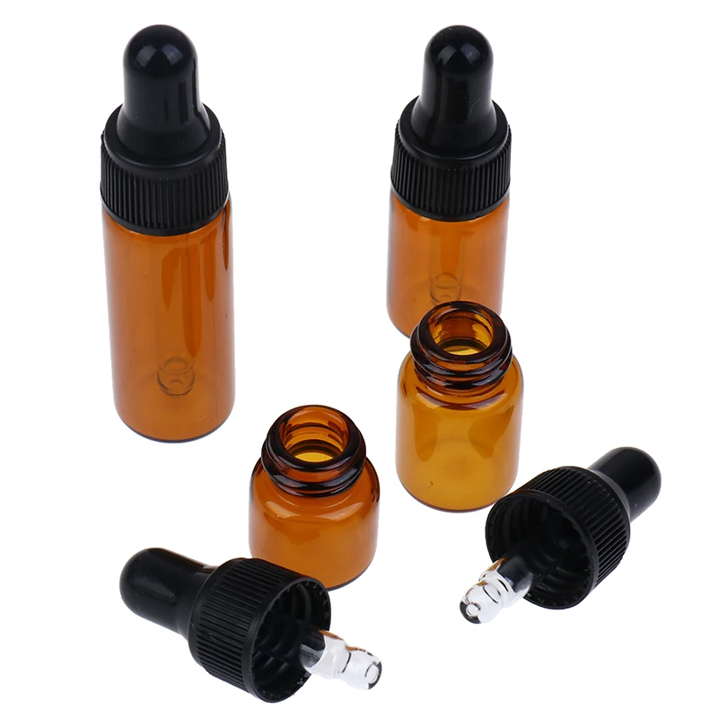 에센셜 오일 스포이드 유리 병 1ml 2ml 3ml 5ml, 식물성 오일 에센스 스토어 에센셜 오일 저장 향수 10 개
