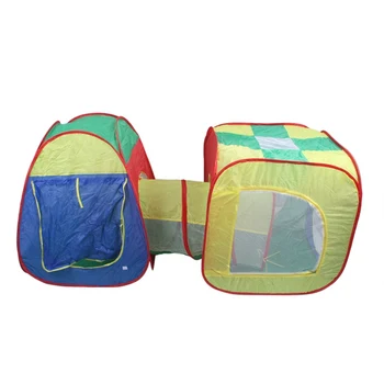 

Cubby-Tube-Teepee 3pc -up Play Tent Children Tunnel Kids Adventure House