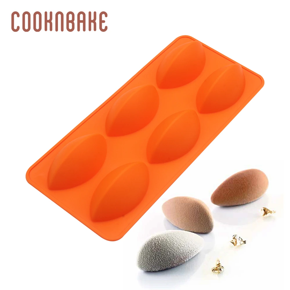 CDSM-735 COOKNBAKE силиконовые формы для торта регби конфеты формы для шоколада овальные мыло ручной работы форма выпечка пудинг инструмент для украшения торта - Цвет: CDSM-735