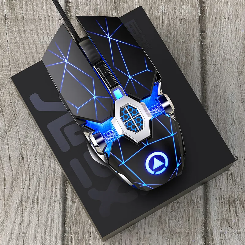 

Competitive professional gaming mouse mechanical wired silent mouse 3200dpi 7-button computer mouse supports macro definition