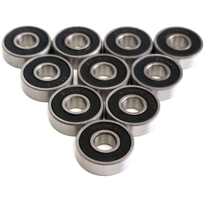 

100Pcs 608 Skateboard Bearing,Rolling Bearings Black, 8X22X7Mm