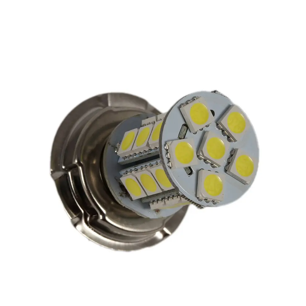 635 2x12V P26 S 24 SMD светодиодный белый мотоцикл фара Автомобильная Лампа 6000K прочный коричневый свет