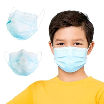

Children Protective Disposable Mask Earloop Anti Pollution 3-layer Non-woven Filter Respirator Breathable Baby Kid Face Masks