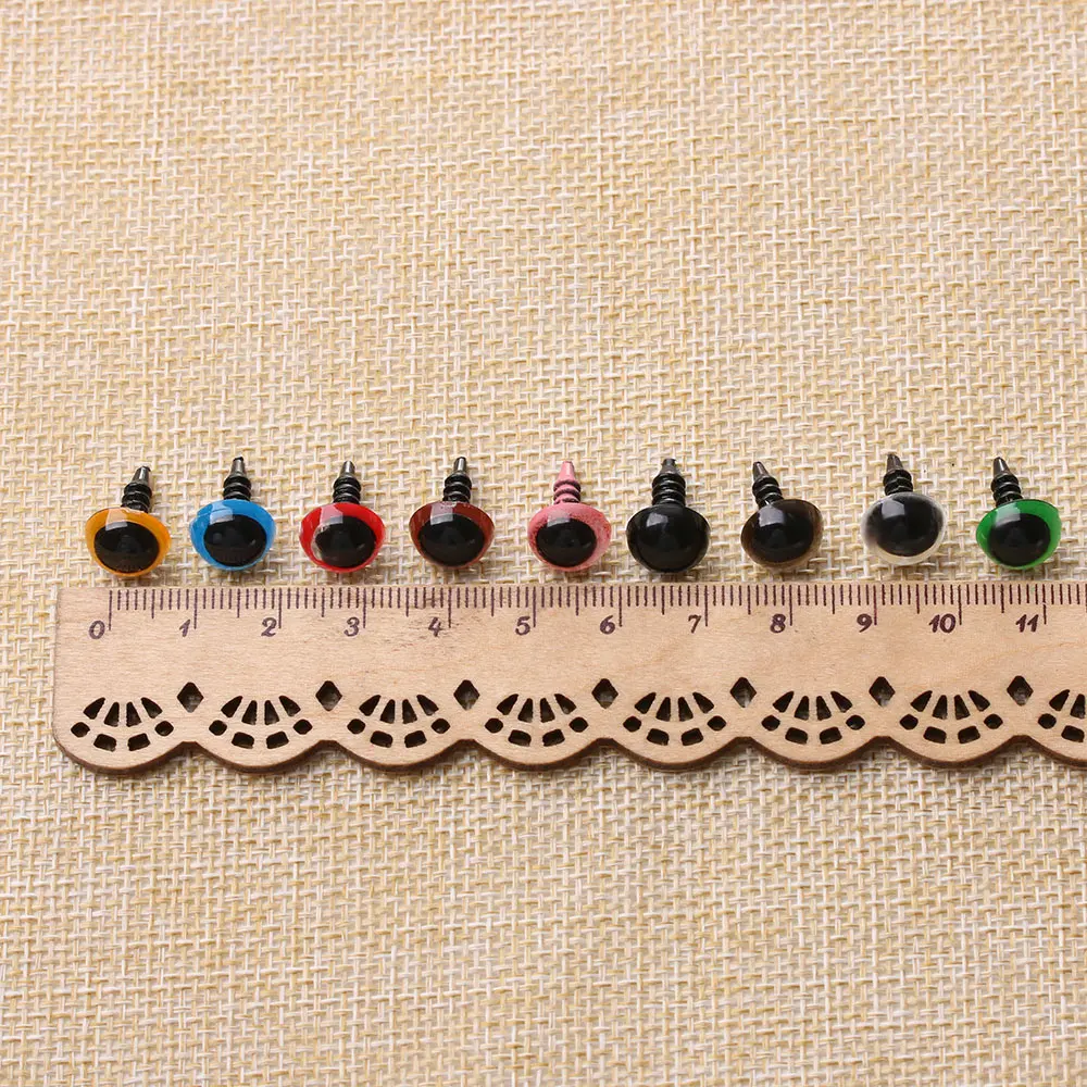 Doll Eyes 20pcs 8/10/12/14mm Dolls Puppet Safety Eyes Toys eye Mix Color Crafts Animal Teddy Bear Stuffed Toys with Washer Accessories