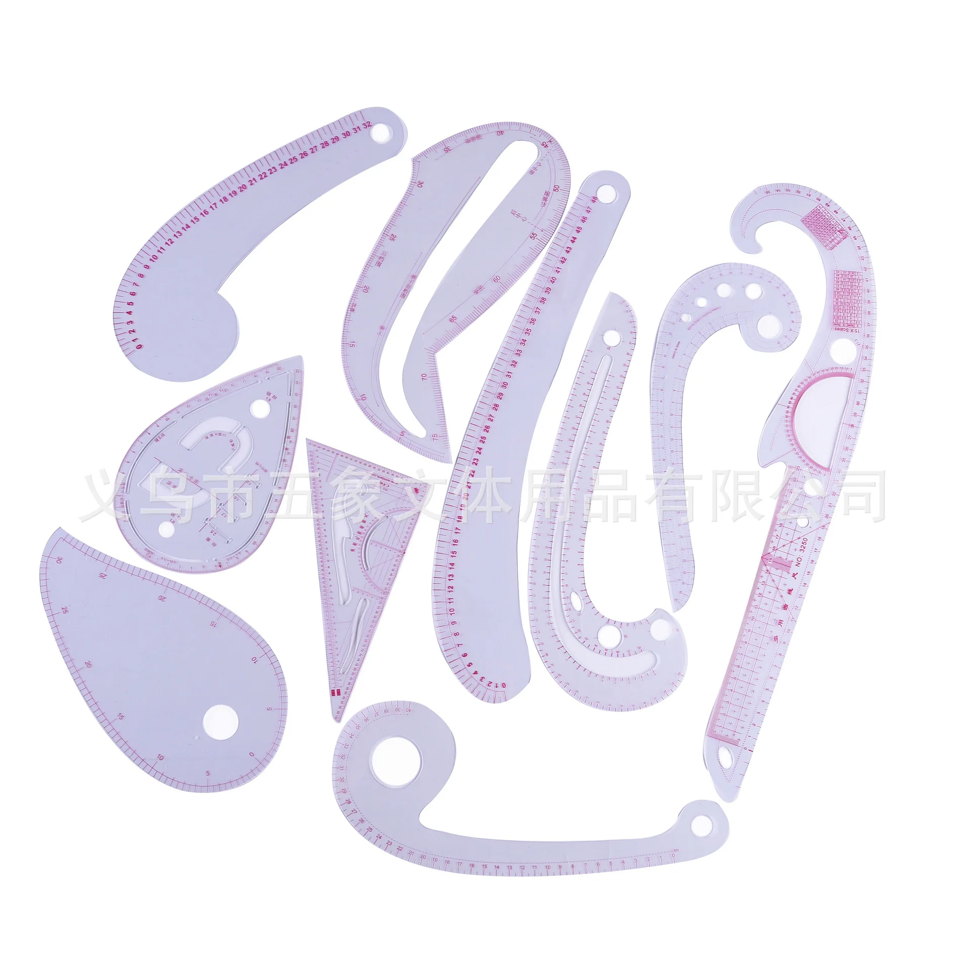 

New Style Design Set Clothing Proofing Plate Ruler Tailor Ruler Armhole Ruler Button Feet Wholesale