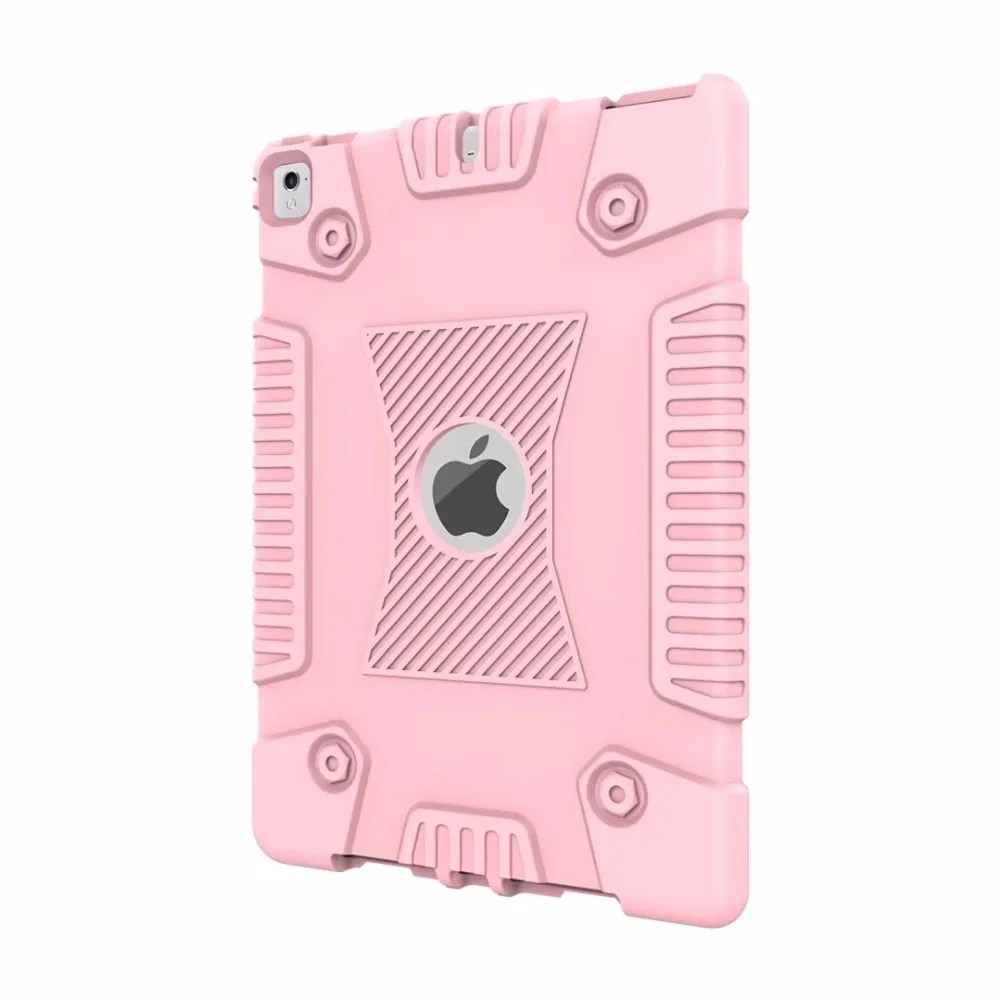 Безопасный Мягкий силиконовый чехол для детей для iPad 9,7 A1822 A1823 A1893 Por 9,7 Air 1 Air 2 защитный чехол для планшета+ ручка