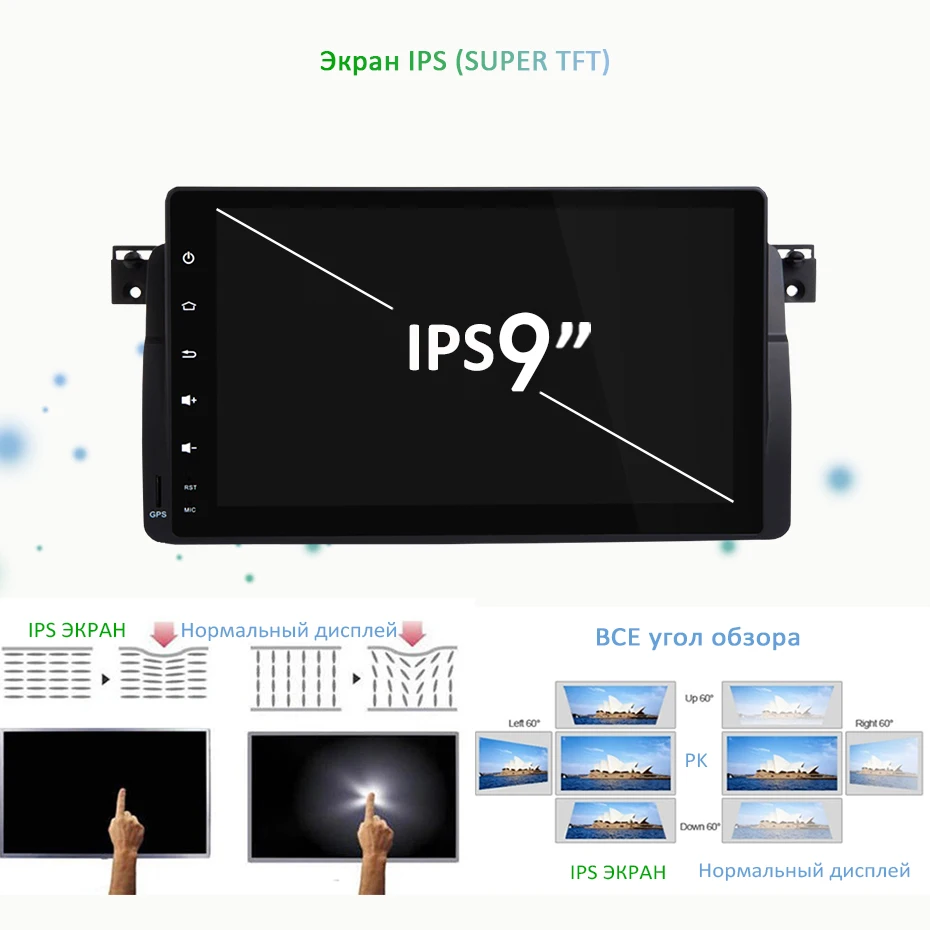 Android 9,0 DSP ips экран 64G Автомобильный gps для BMW E46 M3 MG ZT Rover 75 320 навигация Мультимедиа AV выход carplay без DVD плеера