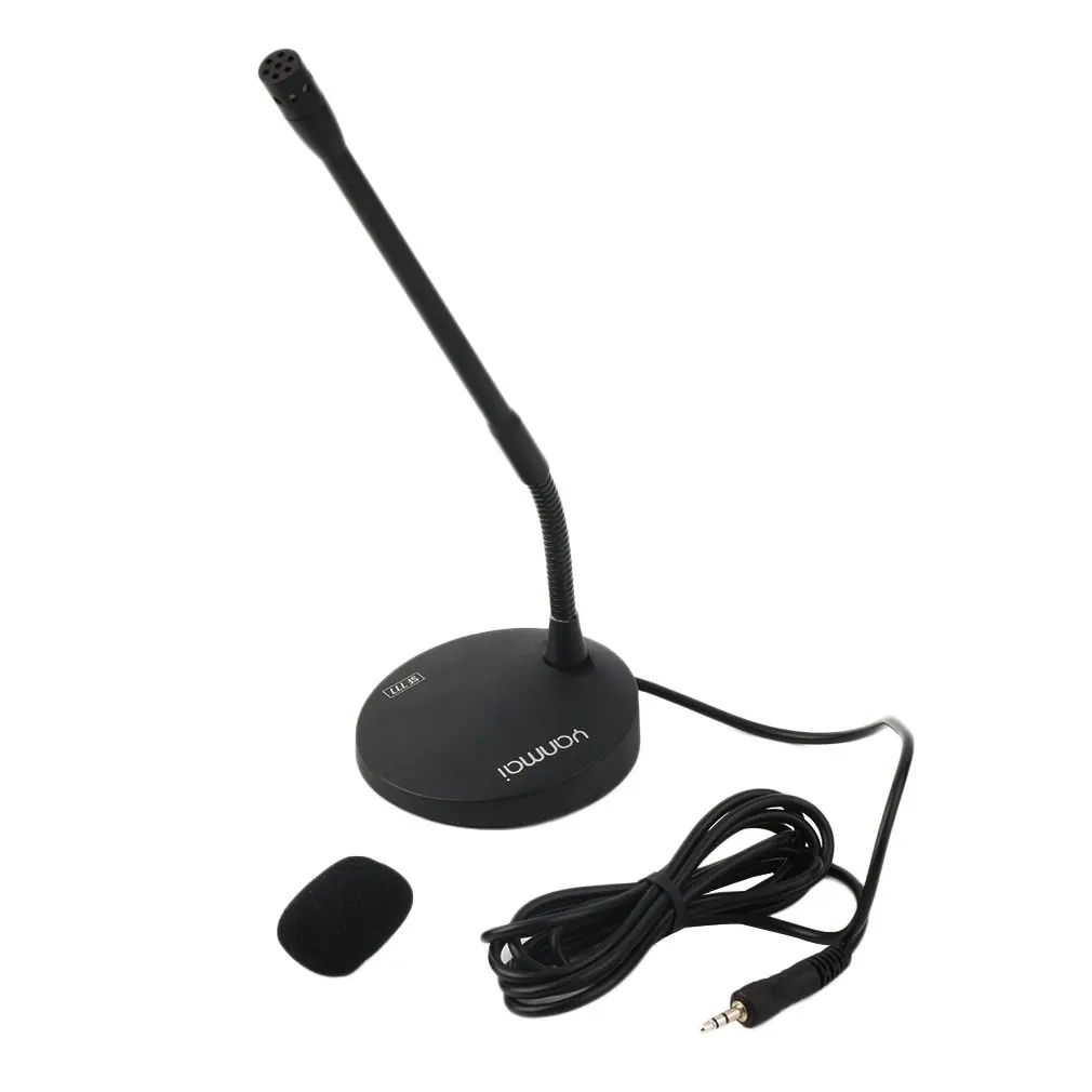 

Quality Computer Desktop Microphone Mic 360 Degree Flecxible Neck -3.5mm Jack