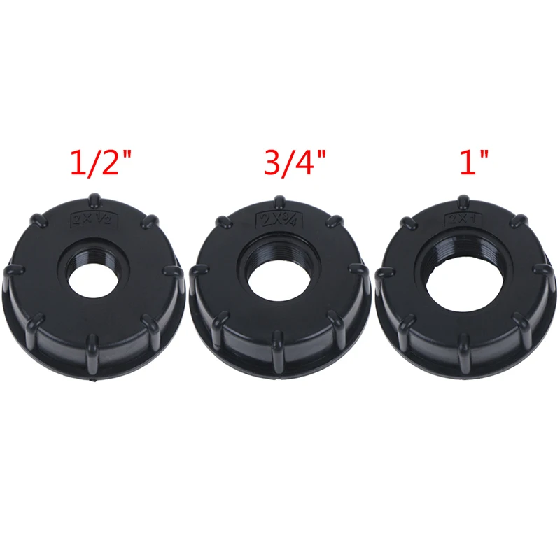 1/2 inch 3/4 inch 1 inch Thread IBC Tank Adapter Tap Connector Replacement Valve Fitting For Home Garden Water Connectors Black