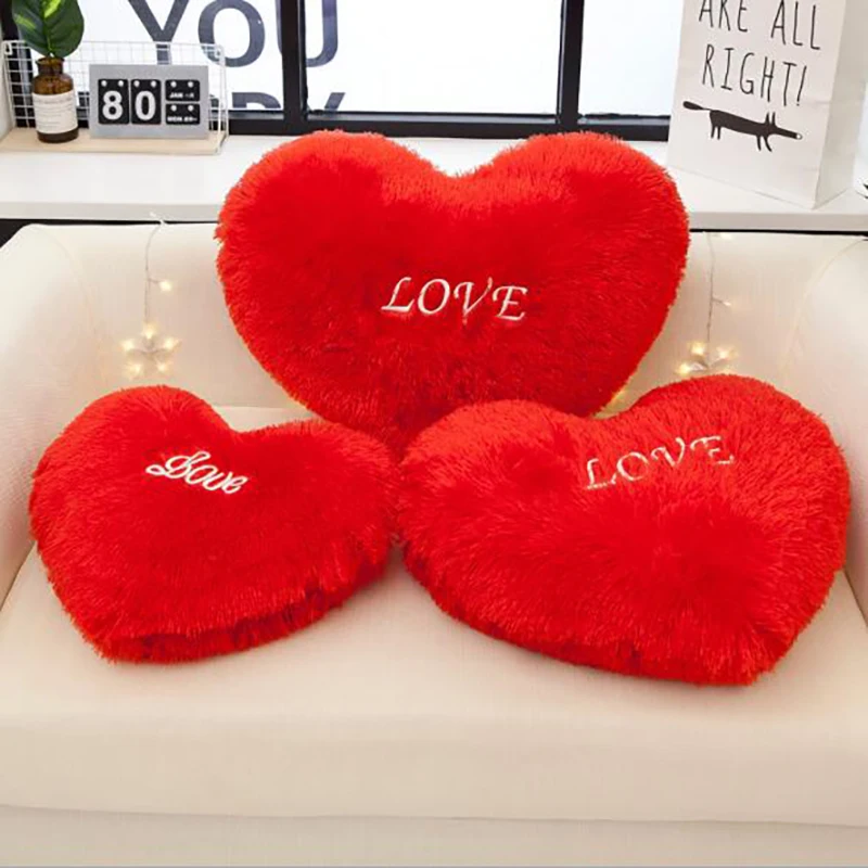 19-32cmbaby kids Pillow Cuddle Pillow Heart Lovely Pillow Bumpers cotton Christmas kids room decor for gift THM033
