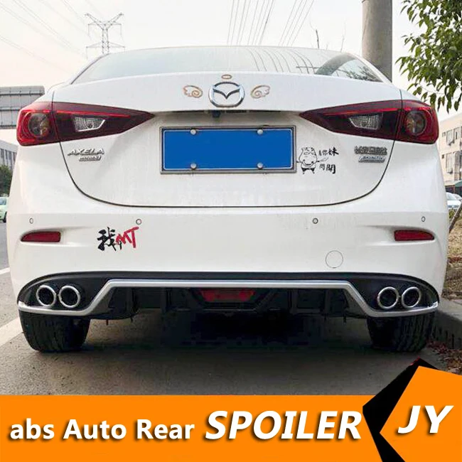 

For Mazda 3 Axela ABS Rear Bumper Diffuser Bumpers Protector For 2017-2019 DC Axela Body kit bumper rear lip rear spoiler