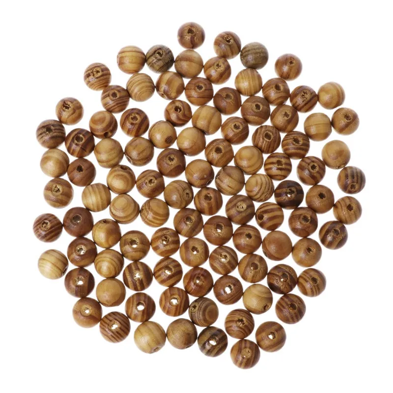 14mm-100pcs 50 шт. деревянные проставки бусины, Свободное ожерелье Подвески для изготовления украшений выводов 20 мм 72XF - Цвет: 14mm-100pcs