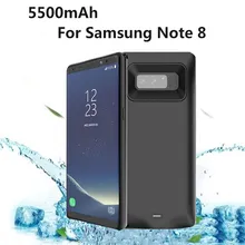 KQJYS ультра тонкий 5500 мАч Внешний аккумулятор зарядное устройство чехол для samsung Galaxy Note 8 резервный внешний аккумулятор зарядное устройство чехол для Note 8