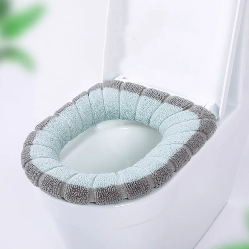 Мягкая подушка для унитаза O-shape туалетный коврик 1 шт Тыква узор аксессуары для ванной комнаты моющиеся два цвета 45*35 см