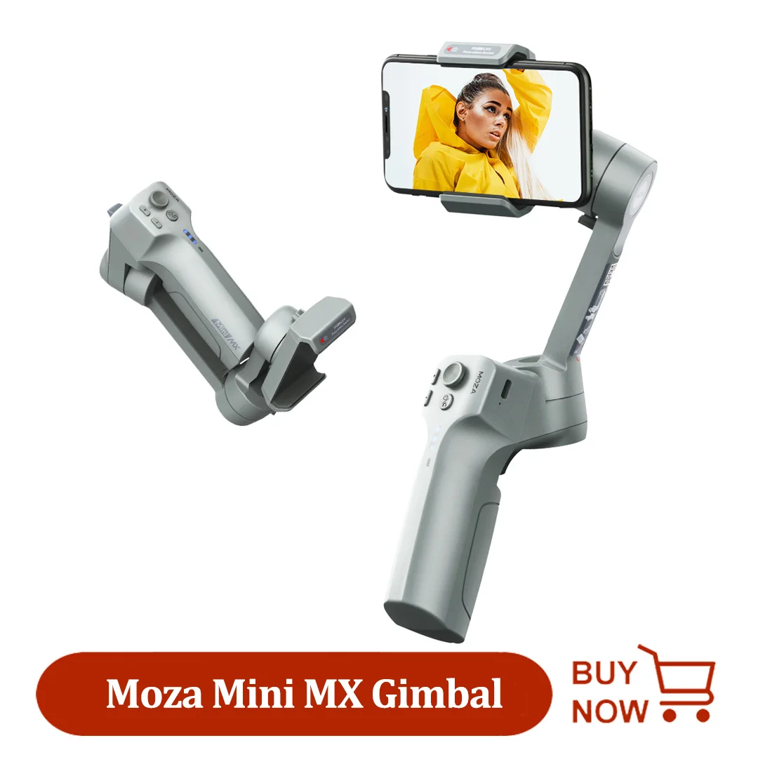 Moza Mini MX MX2 3-Axis el Smartphone Gimbal katlanabilir cep boyutlu ...