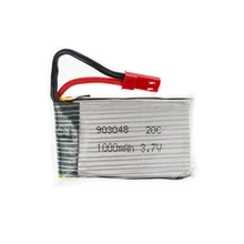 3.7 v 1000 mah li-po bateria jst plugue para jjrc h11c jst para jjrc h11d hq898 rc quadcopter zangão bateria barco de controle carro 903048