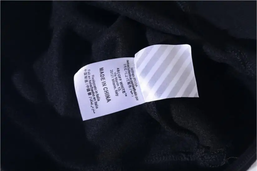 Хлопок цветок 19ss Off-White OW мужчины женщины унисекс осень зима мода хлопок Повседневная Свободная Толстовка с капюшоном куртка