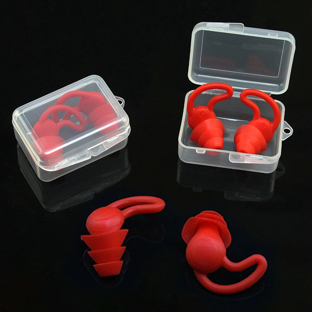 Swimming Earplugs Waterproof Reusable Anti noise Ear Plugs Diving Sport Plugs For Water Surf