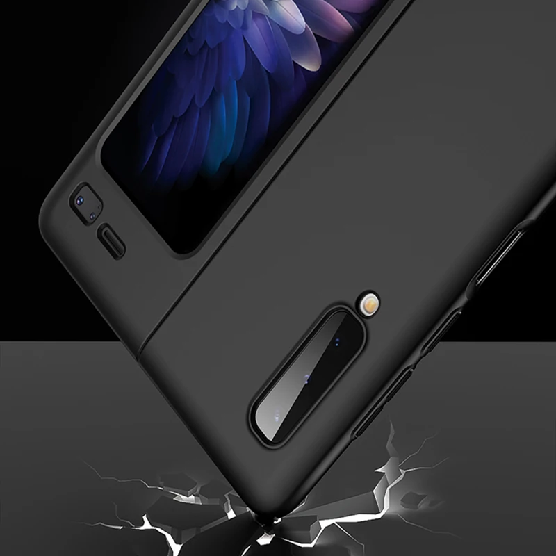 Tanie Do Samsung galaxy Fold 5G etui luksusowe Slim matowy plastikowy twardy futerał na telefon do Samsung galaxy Fold pełne etui ochronne