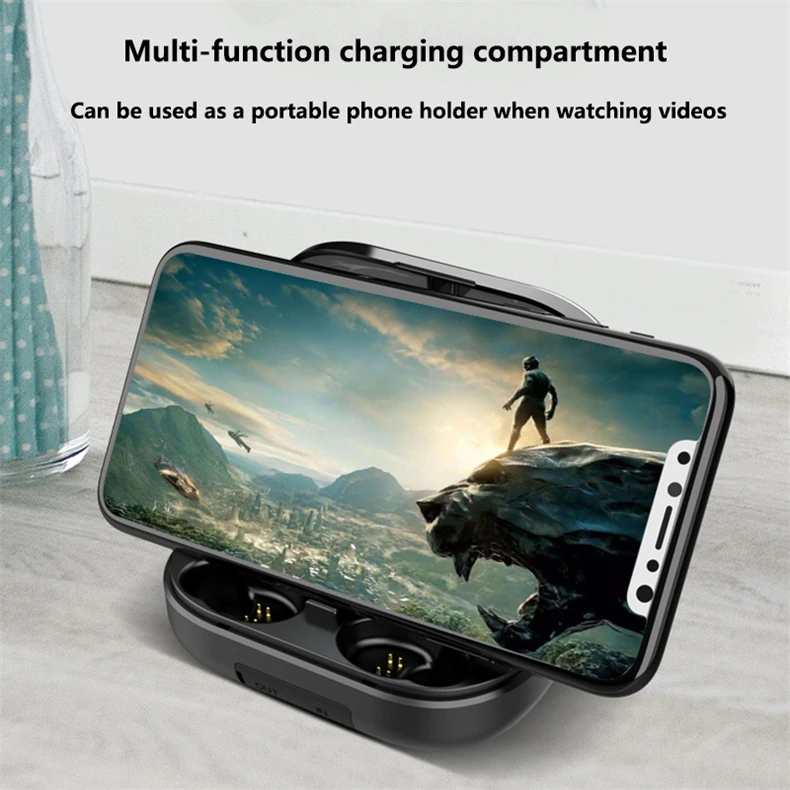 Lyenn V12 Bluetooth 5,0 наушники Беспроводной Спортивная гарнитура IPX7 Водонепроницаемый сенсорный Управление HD Звук Наушники с зарядный чехол