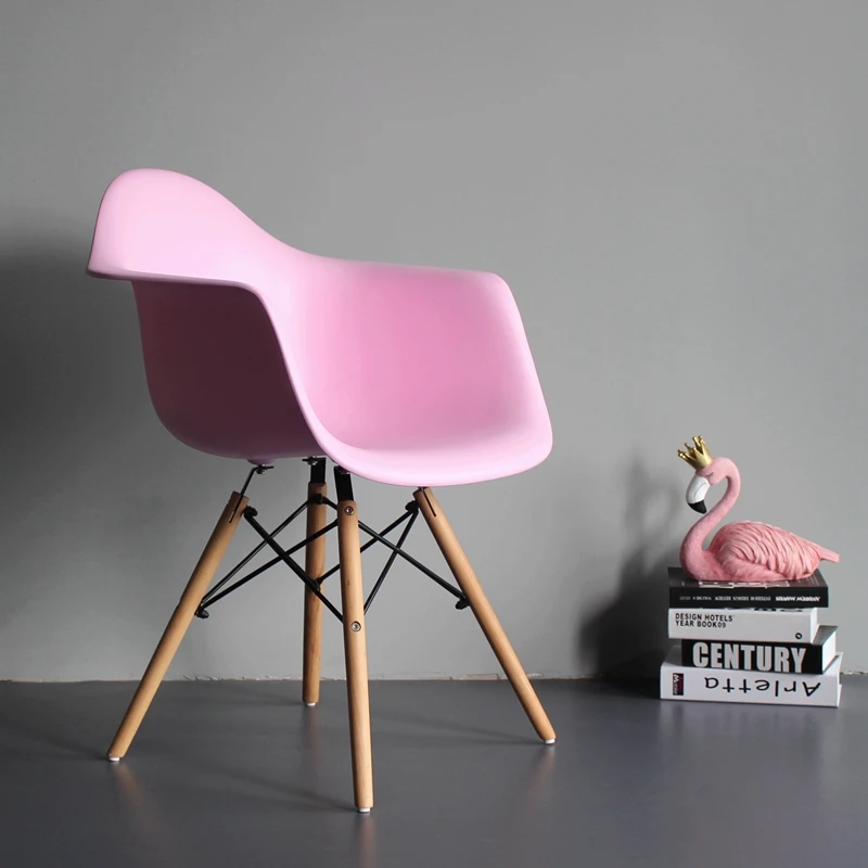 

Household Dining Chair Small Household Simple Computer Armchair Leisure Chair Nordic Chair Office Chair Negotiation Chair pink
