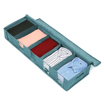 

Elegant shape of 97x33x15cm 5-mesh non-woven bed bottom storage box folding quilt storage bag