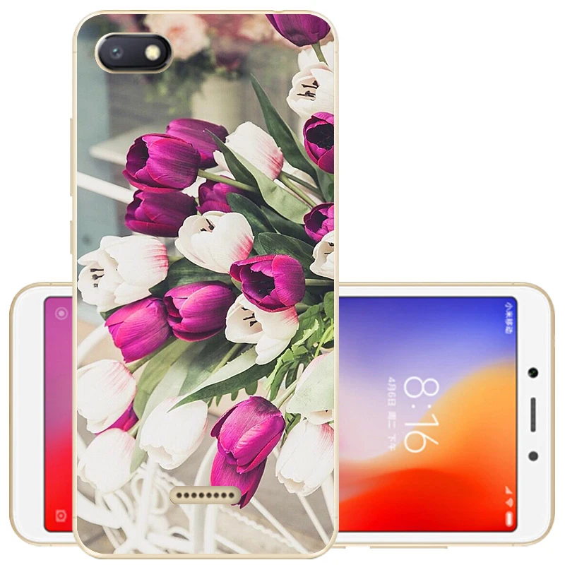 Чехол для Xiaomi Redmi 6A Redmi 6, чехол для Redmi 6A Couqe, Мягкая силиконовая задняя крышка, защитный чехол из ТПУ для Redmi6 6 A, чехол для телефона s - Цвет: 47
