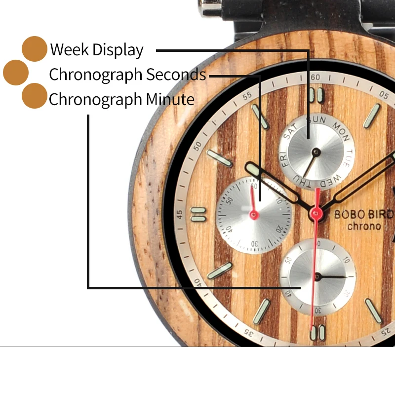 Мужские наручные часы reloj hombre BOBO BIRD Wood мужские Luminoust спортивные кварцевые с задней