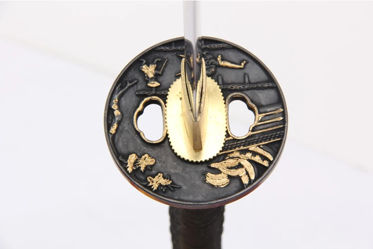 Handmade Japanese Katana sword 1045 carbon steel full tang sharp edge samurai ninja swords
