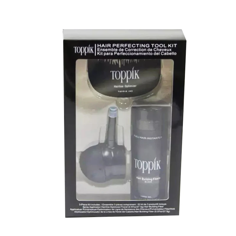 

Toppik Set Hair Building Fibers 9 Colors Hair Instantly fiber hold spray powder hair treatment Instant Wig Regrowth Powders