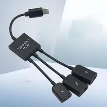 Câble de convertisseur OTG Portable pratique, Mini adaptateur de charge de Type c pour ordinateur