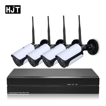 

HJT 8CH NVR Surveillance Security 4CH IP Camera Kit System H.265 5.0MP WIFI CCTV Camera Set Outdoor Onrif 2.1 P6Spro