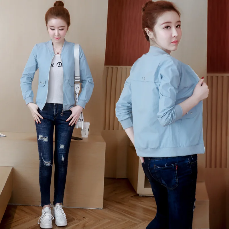 

Spring Graceful Jacket Short Thin Coat WOMEN'S Long Sleeve Loose-Fit Versatile Tops