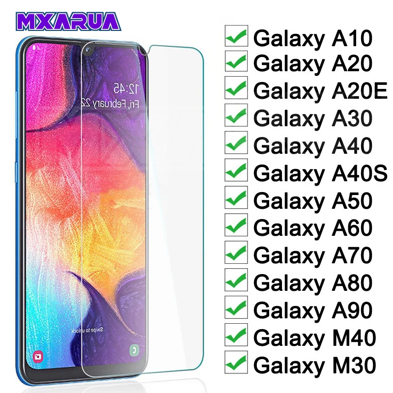Защитное стекло закаленное для Samsung Galaxy A10 A20 A30 A40 A50 A60 A70 A80 A90 A20E A40S M20 M30 M40|Защитные