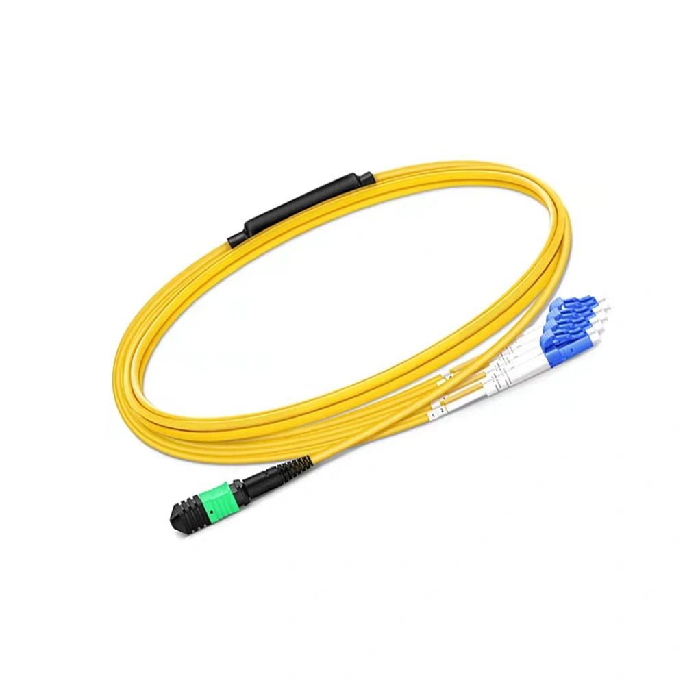 8 ядер MPO-4DLC patchcord SM 1 3 5 10 15 20 м MTP Женский Волоконно-Пробойный Тип B 8 strand ftth Перемычка оптический патч-провод IL
