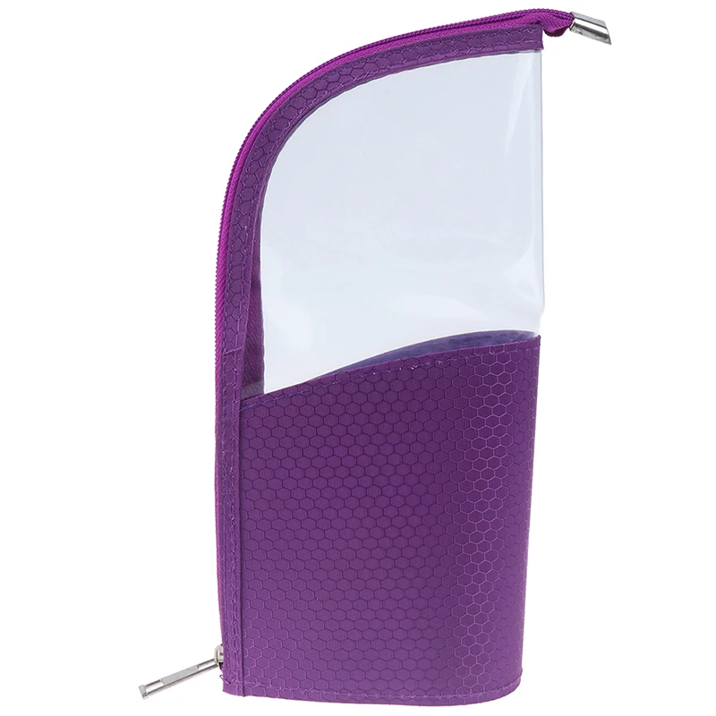 Purple Держатель для кистей для макияжа, пылезащитный держатель для кистей, водонепроницаемый чехол для кистей, женская кисточка, органайзер, инструменты для макияжа - Цвет: Purple