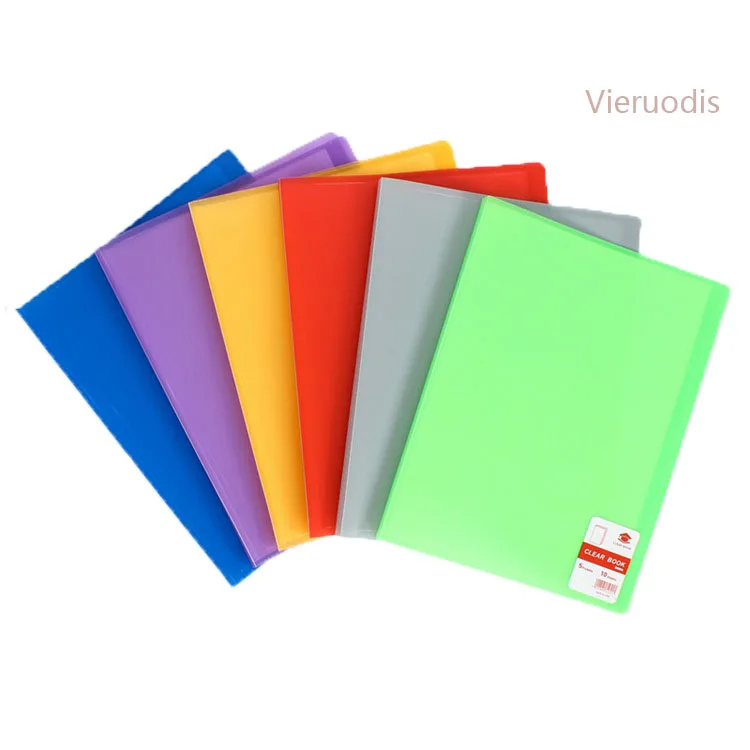 

A4 transparent loose-leaf PP booklet little fresh student business office folder music folder inset bag
