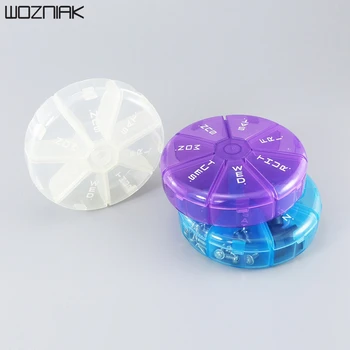 

1PC 7 Days Weekly Pill Storage Box Medicine Box Holder Container Portable Ransparent Electronic Component Storage Box