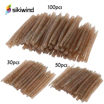 

30pcs/50pcs/100pcs Terminal Carp Fishing Anti Tangle Sleeves Connect Hook Sleeves Aligner Positioner Tubes Carp Fishing RigZ95