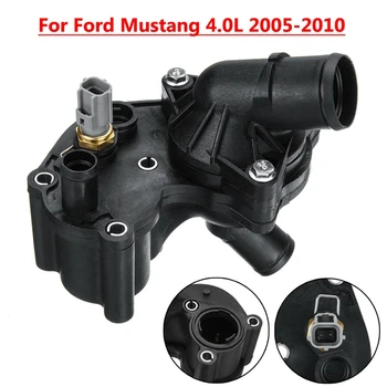 

5R3Z-8592-BA Car Front Thermostat Housing Assembly,Auto Engine Coolant Water Outletfor for Ford Mustang 4.0L 2005-2010 2L2Z-8592