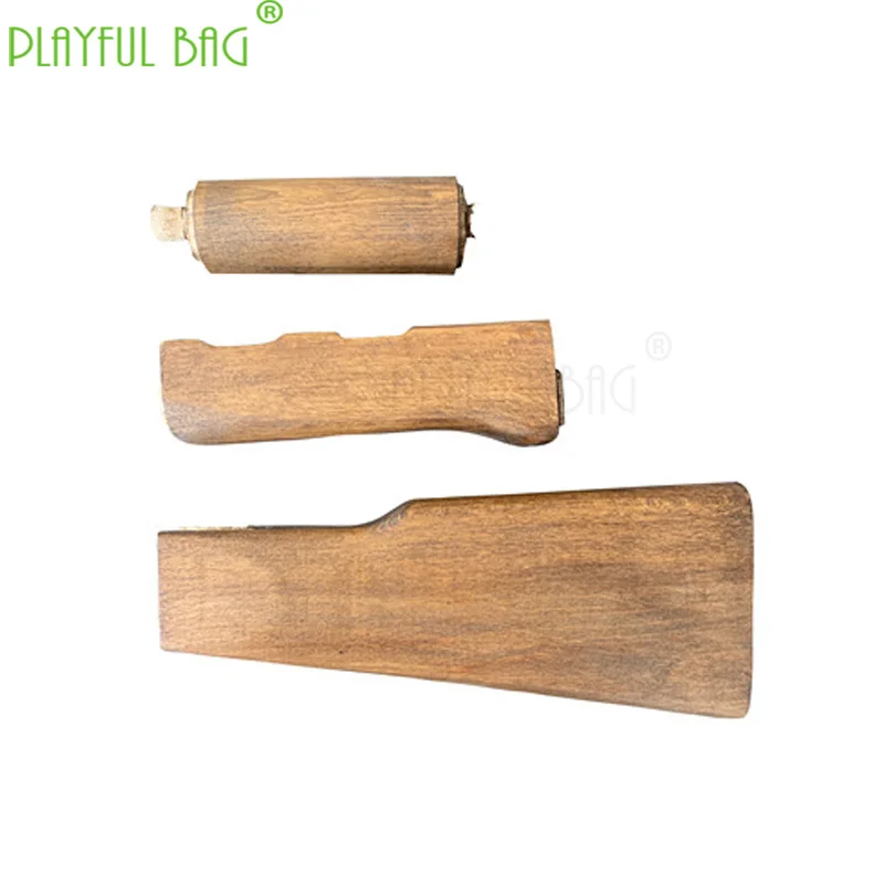 Игрушка DIY Renxiang AK твердая деревянная ручка держатель Поддержка Honghua груша натуральный зернистый поверхность покрашена- вода пулевой пистолет части KD69 - Цвет: a   set