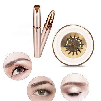 

Electric Epilator Women's Eyebrow Hair Prune Safe Battery Operated Painless Travel Shaving Eyebrow Trimmer Facial Hair Remover