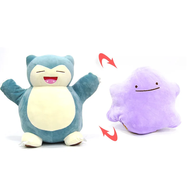 ST14 Takara Tomy Pokemon Волшебные трюки Ditto деформационная подушка в форме Пикачу Eevee Squirtle двухсторонняя плюшевая кукла игрушки для детей - Цвет: ST14