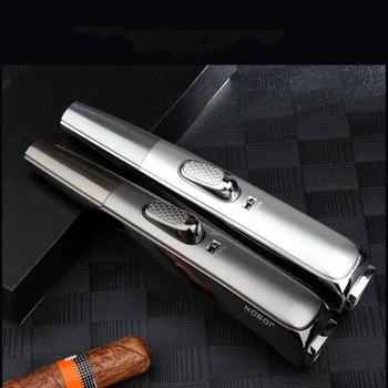 

Jobon 2020 Long Torch Lighter Jet Gas Cigar Lighter Turbo Windproof Powerful Metal Spray Gun Kitchen Pipe Lighter Outdoor